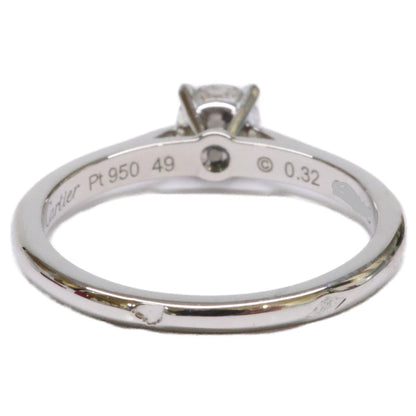 Cartier カルティエ 仕上げ済み Pt950 0.32ctダイヤモンド 1895ソリテール リング 指輪