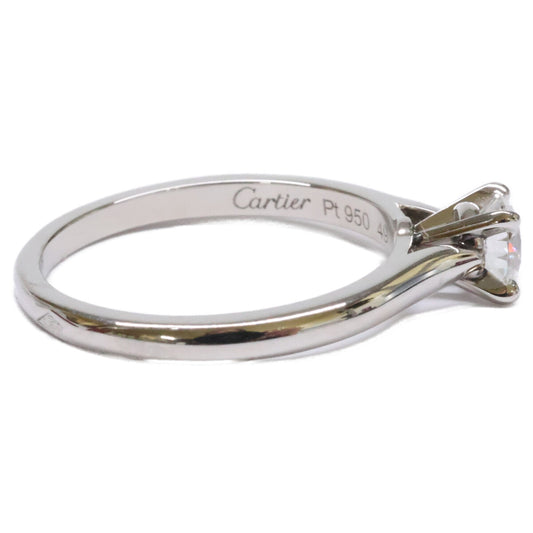 Cartier カルティエ 仕上げ済み Pt950 0.32ctダイヤモンド 1895ソリテール リング 指輪