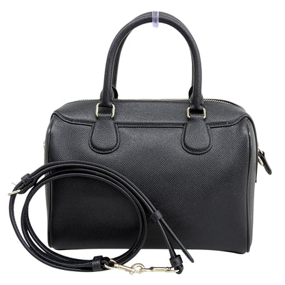 COACH コーチ 美品 ミニ ローアン クロスボディ 2WAY ボストンバッグ ハンドバッグ レディース ブラック F32202 ハンドバッグ
