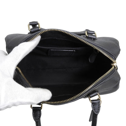 COACH コーチ 美品 ミニ ローアン クロスボディ 2WAY ボストンバッグ ハンドバッグ レディース ブラック F32202 ハンドバッグ
