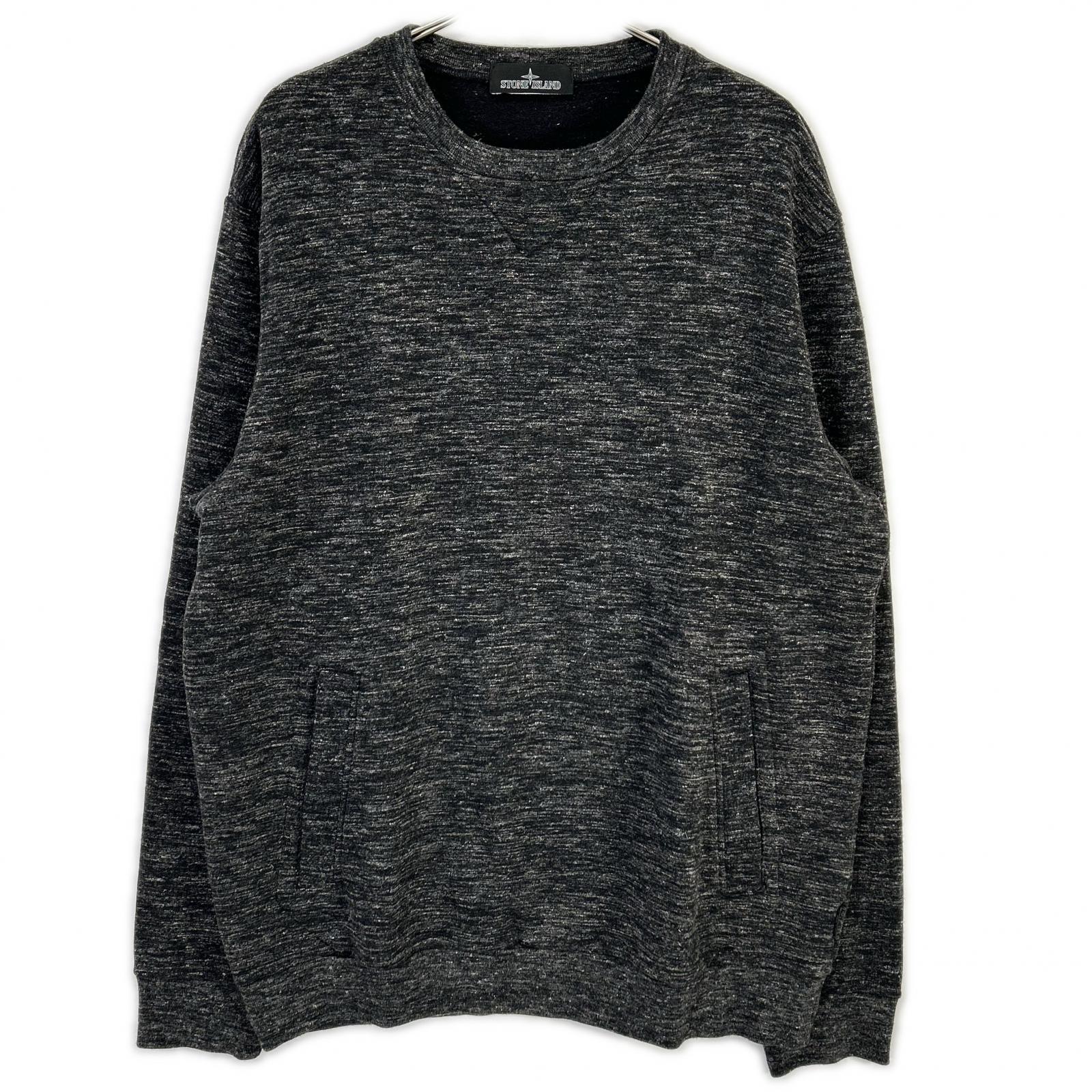 STONE ISLAND ストーンアイランド グレー 671960107 SHADOW PROJECT MELANGE WOOL POCKET SWEATSHIRT トップス