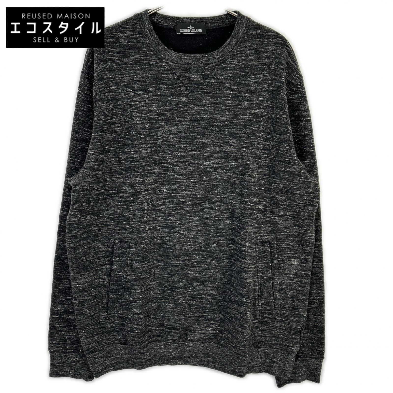 STONE ISLAND ストーンアイランド グレー 671960107 SHADOW PROJECT MELANGE WOOL POCKET SWEATSHIRT トップス