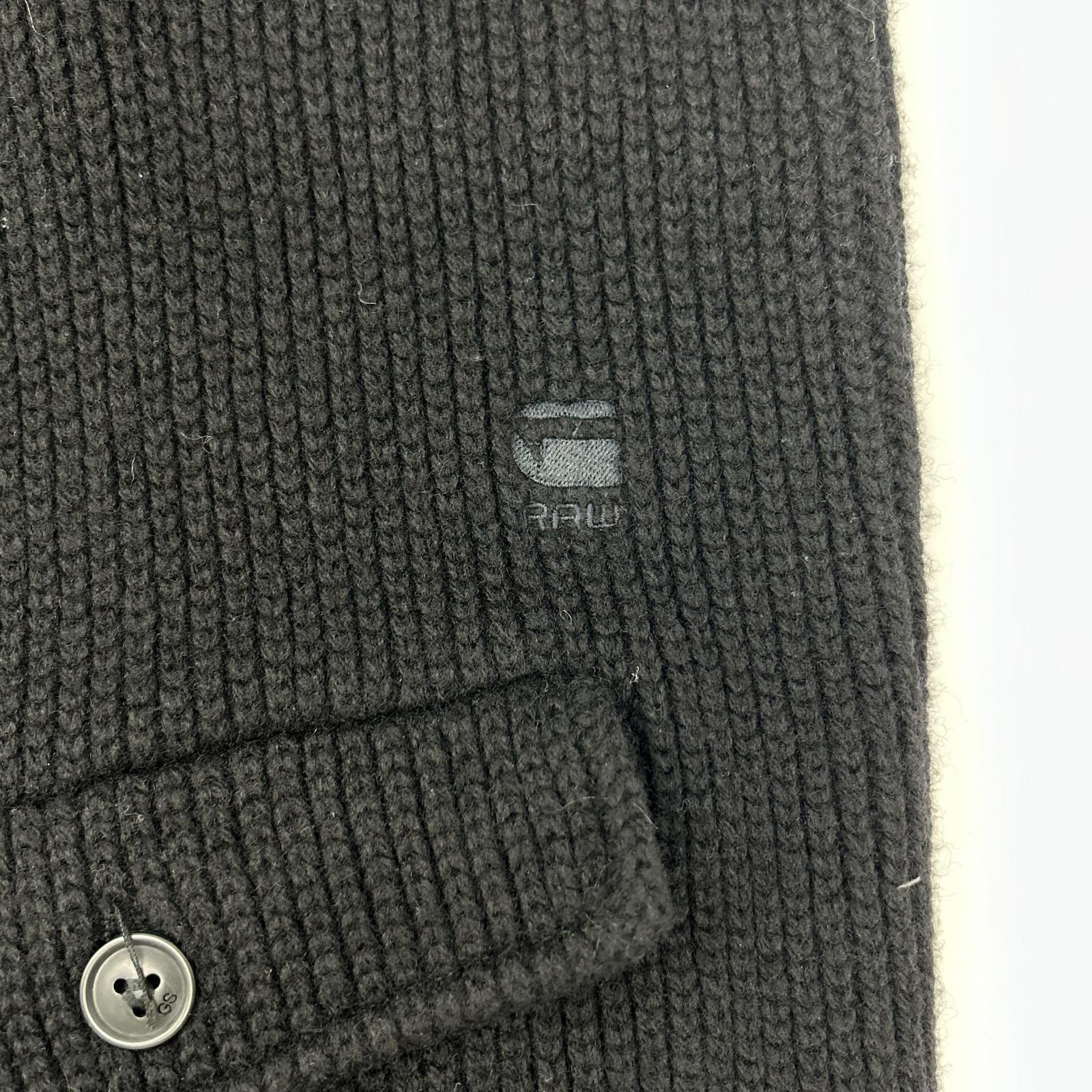 G-STAR RAW ジースターロゥ ブラック ショールカラー ニット ジャケット コート コート