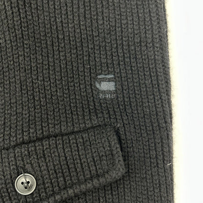 G-STAR RAW ジースターロゥ ブラック ショールカラー ニット ジャケット コート コート