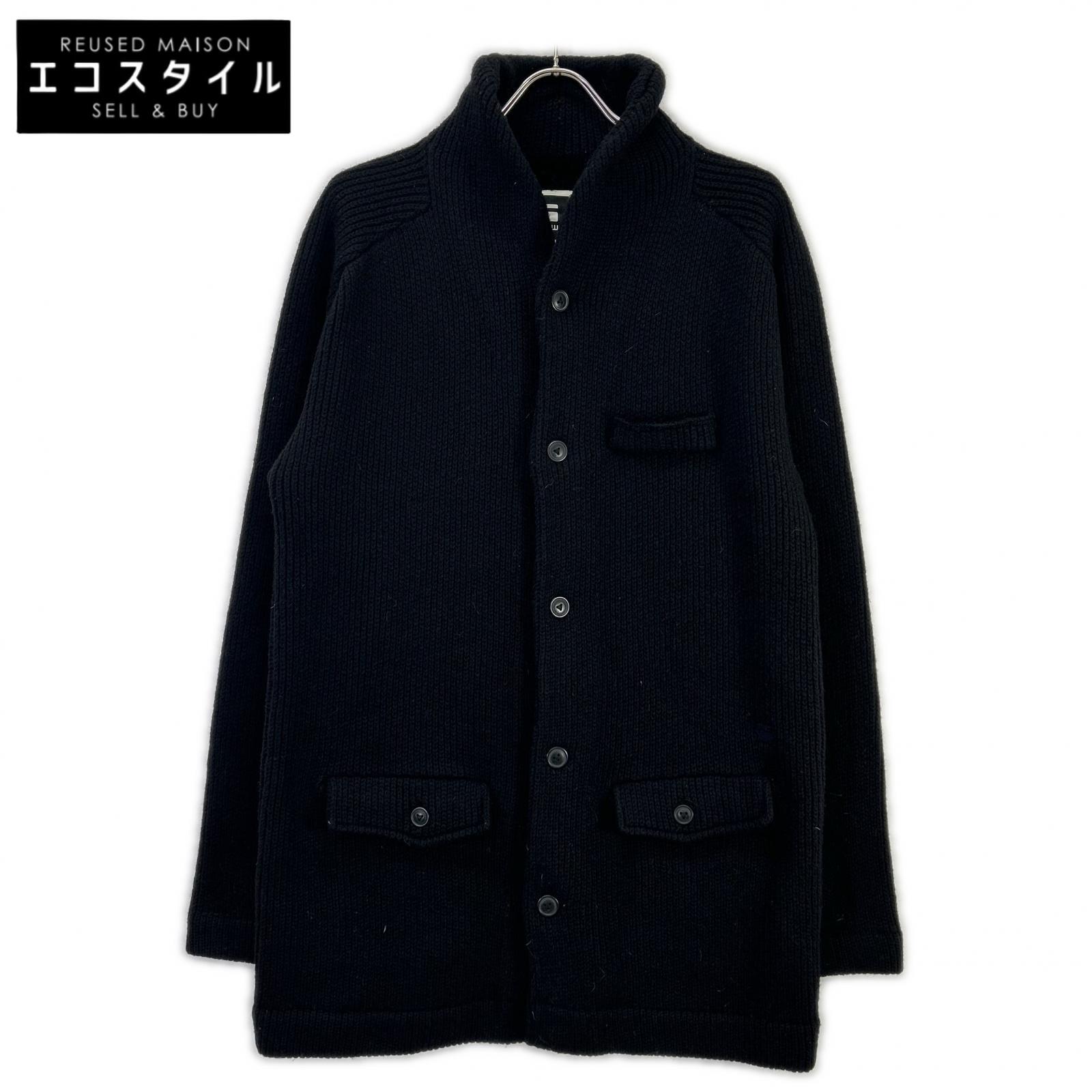 G-STAR RAW ジースターロゥ ブラック ショールカラー ニット ジャケット コート コート