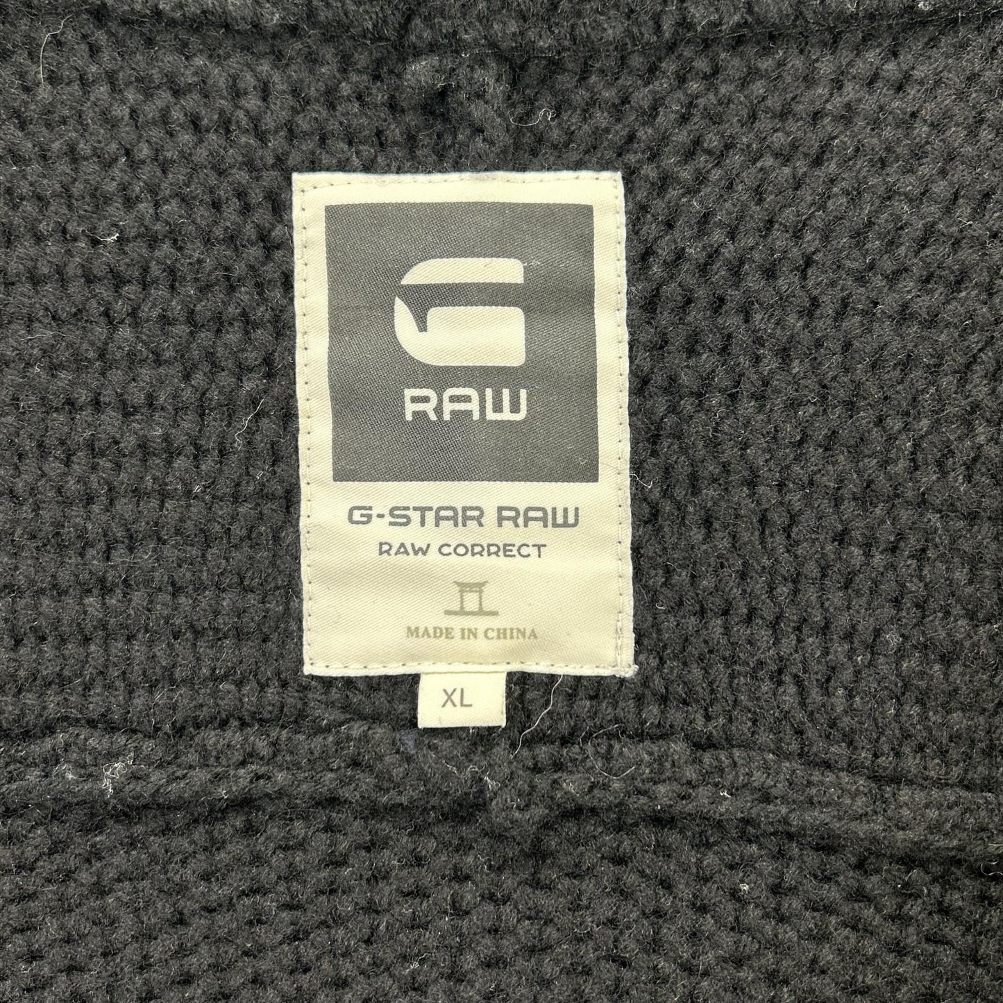 G-STAR RAW ジースターロゥ ブラック ショールカラー ニット ジャケット コート コート
