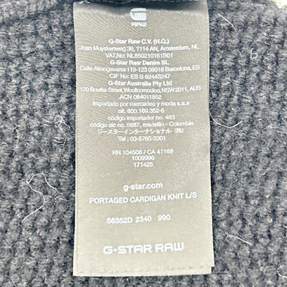 G-STAR RAW ジースターロゥ ブラック ショールカラー ニット ジャケット コート コート