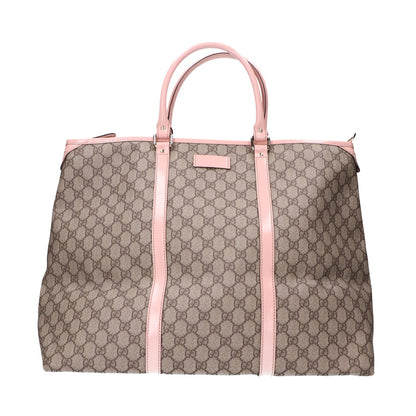 GUCCI グッチ 201482 GGスプリーム PVCｘレザー トートバッグ