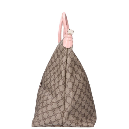 GUCCI グッチ 201482 GGスプリーム PVCｘレザー トートバッグ