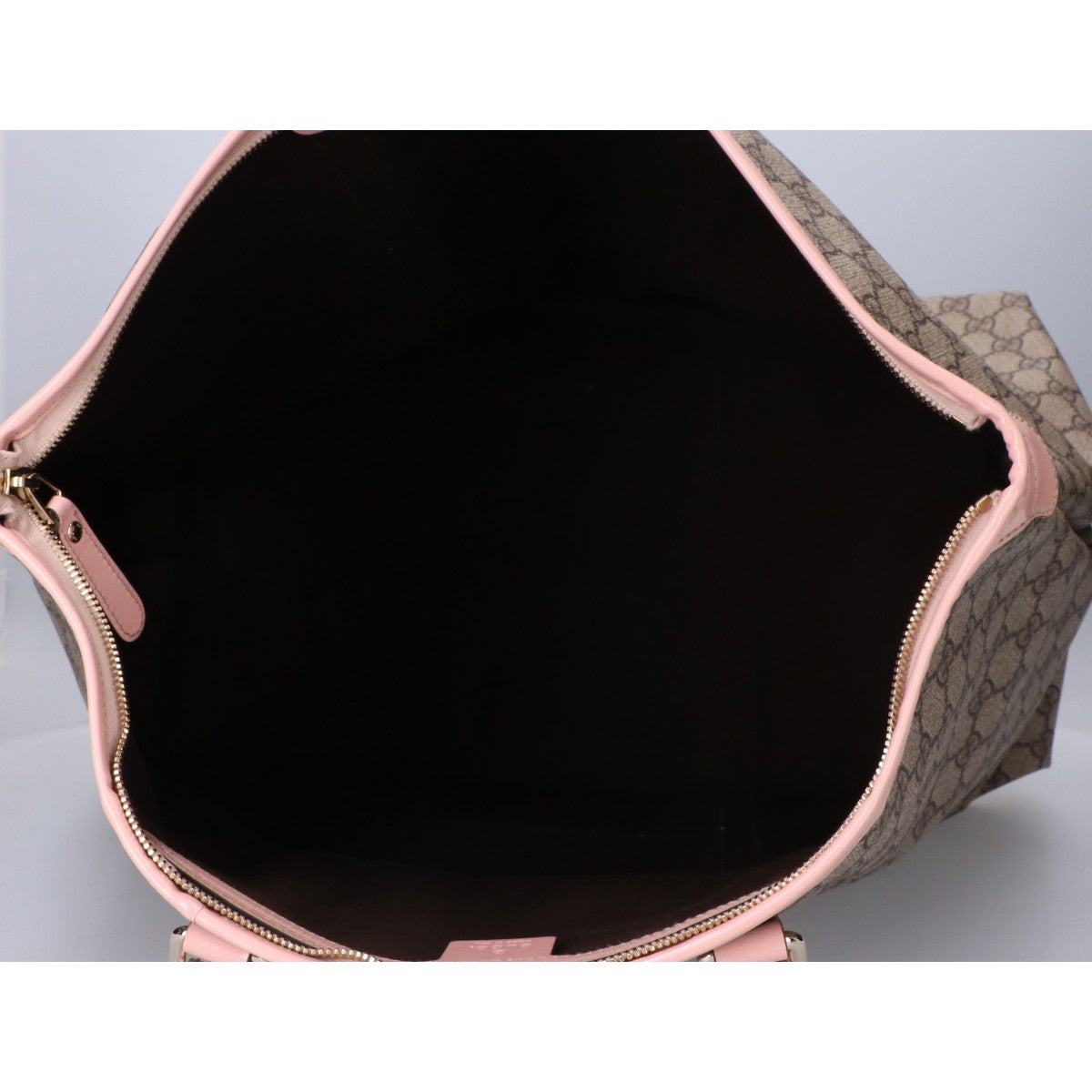 GUCCI グッチ 201482 GGスプリーム PVCｘレザー トートバッグ