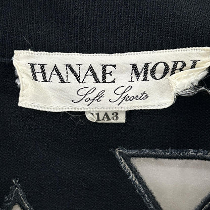 【SALE】 HANAE MORI ハナエモリ ブラック スクエアカットアウト ノースリーブワンピース ワンピース