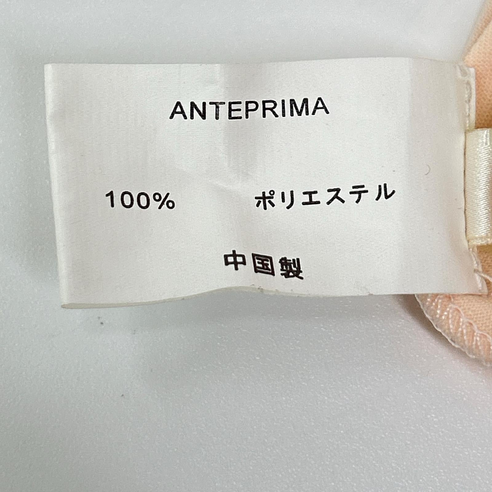 ANTEPRIMA アンテプリマ サーモンピンク デザイン サマーニット ノースリーブワンピース ワンピース