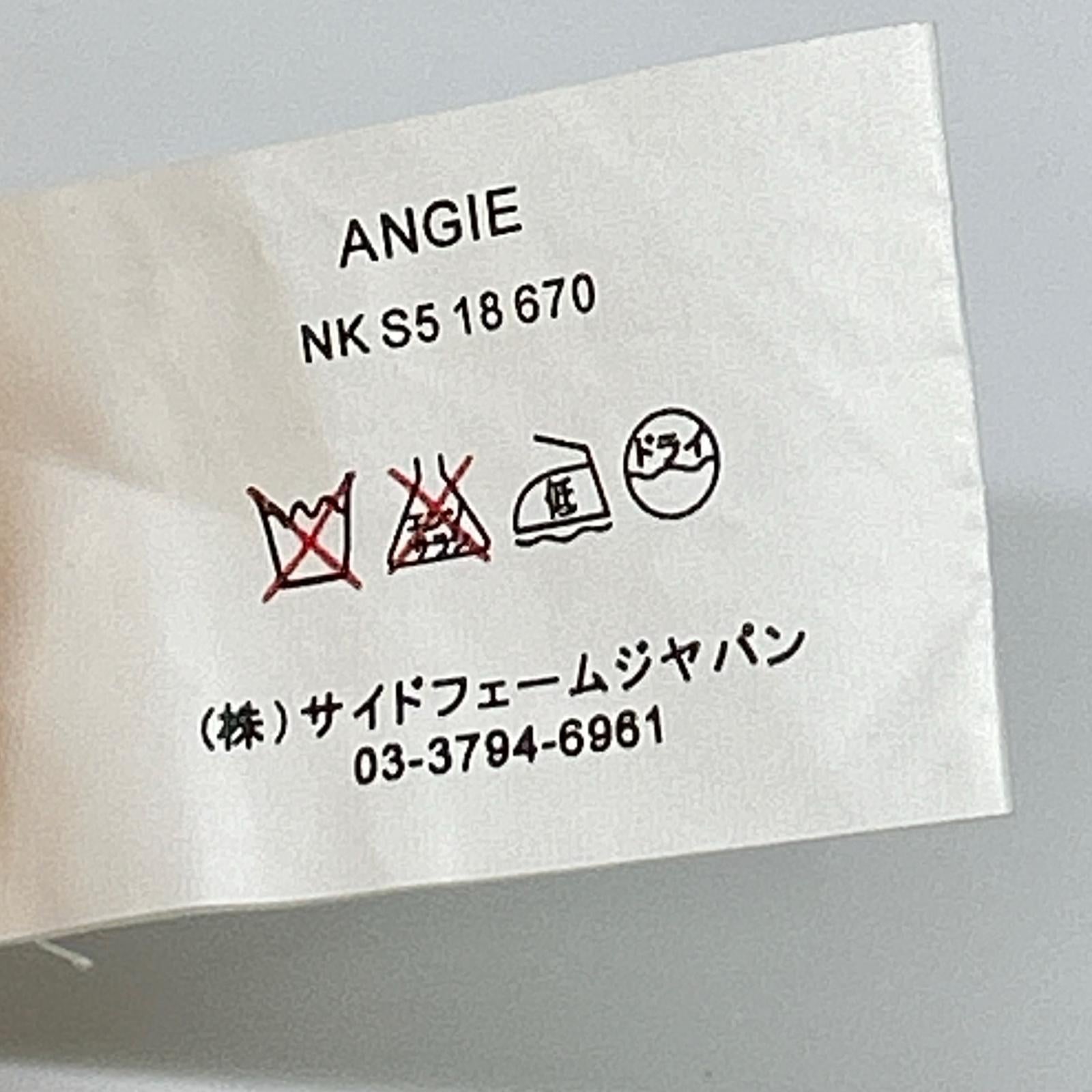 ANTEPRIMA アンテプリマ サーモンピンク デザイン サマーニット ノースリーブワンピース ワンピース