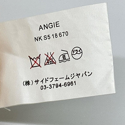 ANTEPRIMA アンテプリマ サーモンピンク デザイン サマーニット ノースリーブワンピース ワンピース