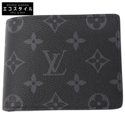 LOUIS VUITTON ルイヴィトン 【新品同様】M61695 モノグラム・エクリプス ポルトフォイユ・ミュルティプル 二つ折り財布 二つ折り財布（小銭入れなし）