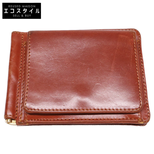 GLENROYAL グレンロイヤル MONEY CLIP WITH COIN POCKET マネークリップ付 レザー 二つ折り財布 二つ折り財布（小銭入れあり）