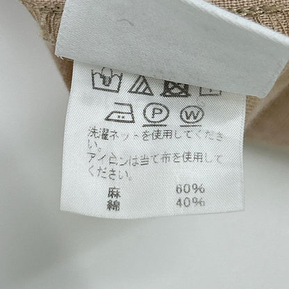 HOMME PLISSE ISSEY MIYAKE オムプリッセ イッセイミヤケ HP21FJ324 ベージュ コットンリネンドルマンショートスリーブシャツ トップス