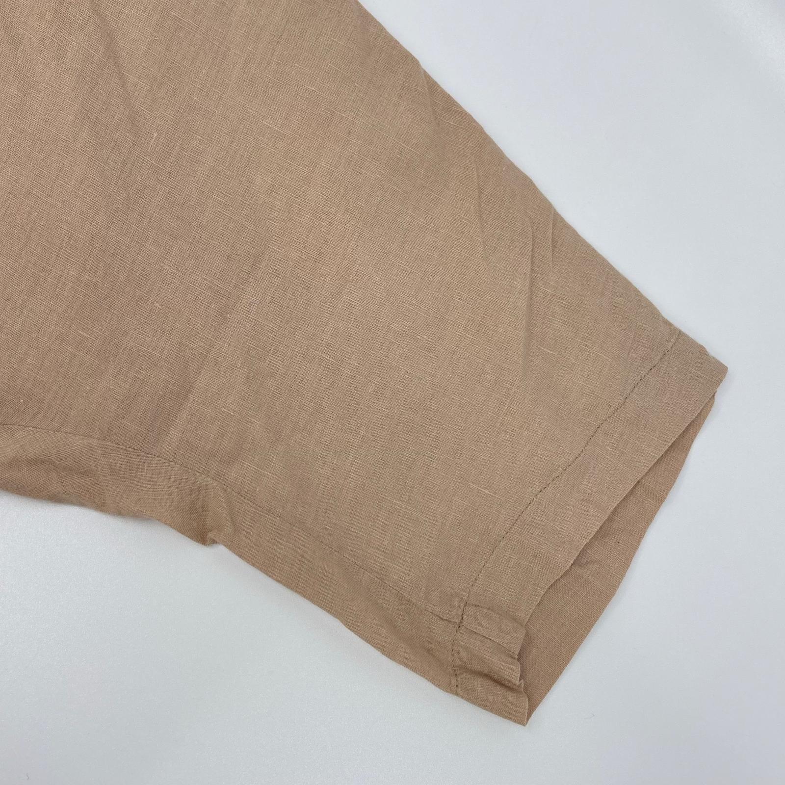 HOMME PLISSE ISSEY MIYAKE オムプリッセ イッセイミヤケ HP21FJ324 ベージュ コットンリネンドルマンショートスリーブシャツ トップス