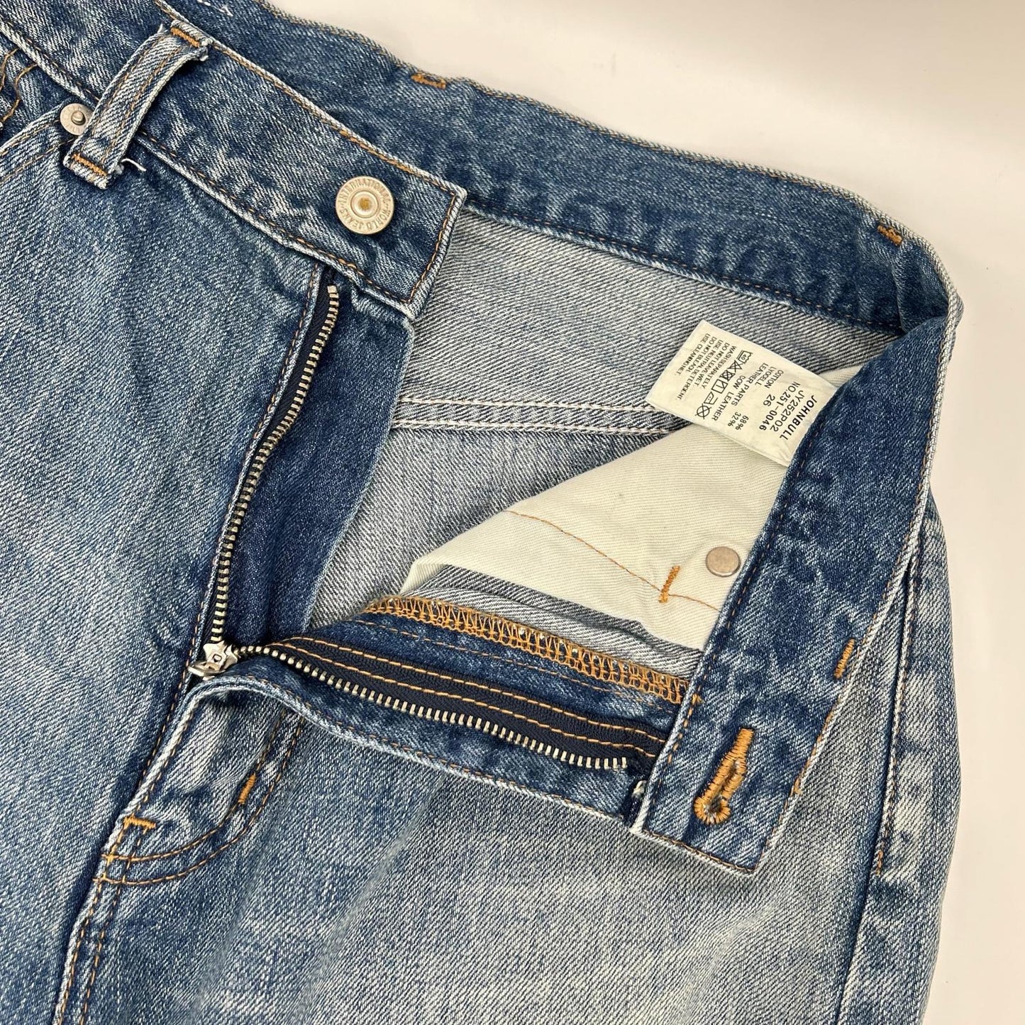 JOHN BULL ジョンブル JY252P02 ブルー セルヴィッチデニムワイドジーンズ ボトムス