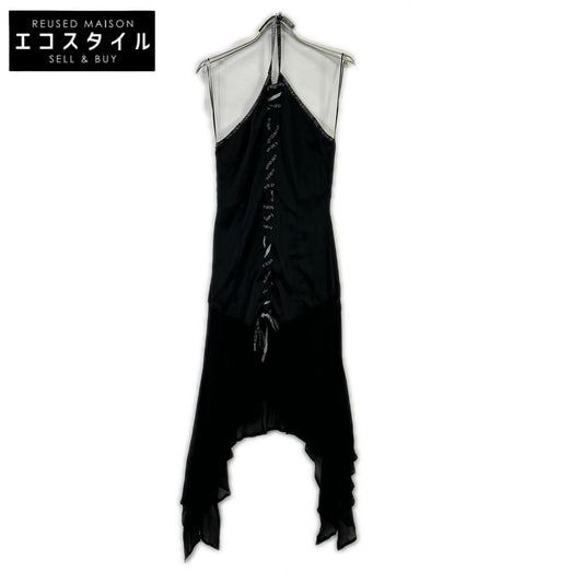 【SALE】 RICHMOND リッチモンド ブラック レースアップデザイン ホルターネックドレス ワンピース