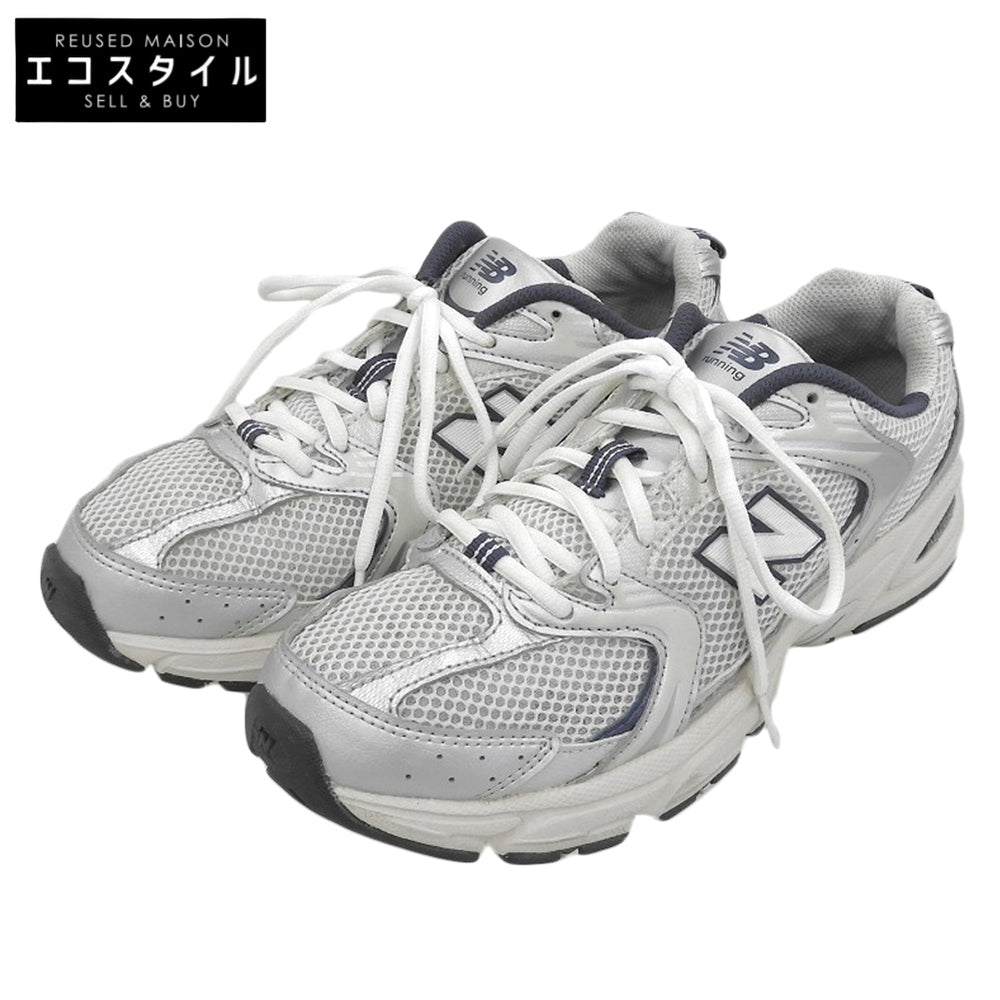 NEW BALANCE ニューバランス ランニングシューズ スニーカー メンズ シルバー×ネイビー 25.5cm MR530KA シューズ