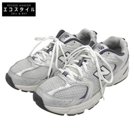 NEW BALANCE ニューバランス ランニングシューズ スニーカー メンズ シルバー×ネイビー 25.5cm MR530KA シューズ
