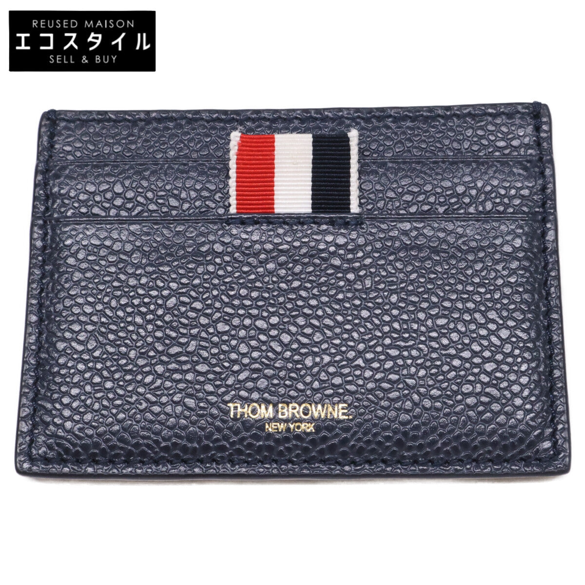 THOM BROWNE トムブラウン 【美品】MAW220A 00198 SINGLE CARD HOLDER カードケース
