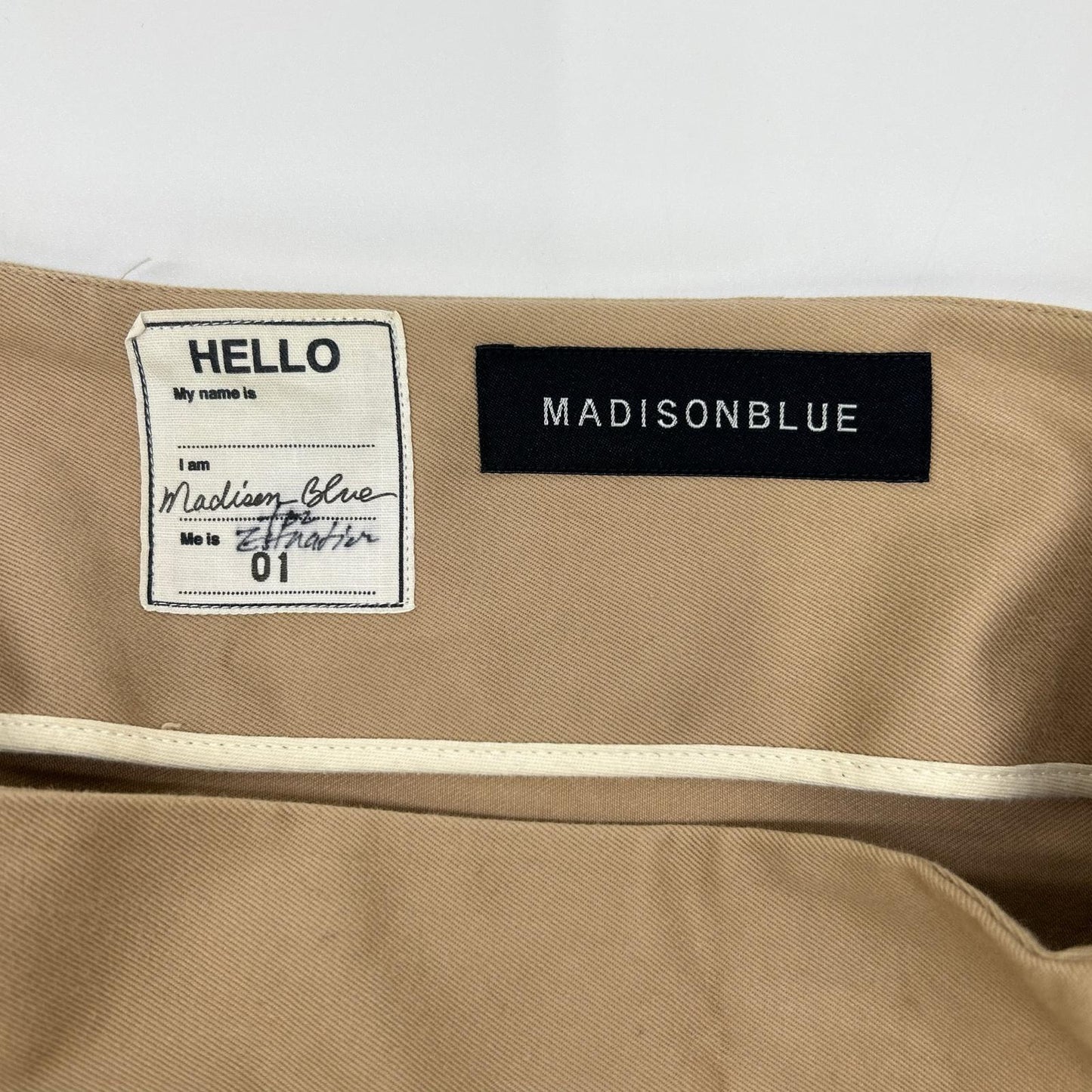MADISON BLUE マディソンブルー ベージュ MB171-6018E BACK SATIN MAXI FLARE SKIRT スカート