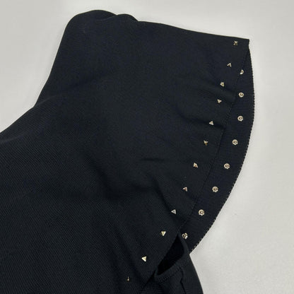 【SALE】 VALENTINO ヴァレンティノ ブラック 0000023571 スタッズ ショルダーラップ チュニック ワンピース ワンピース