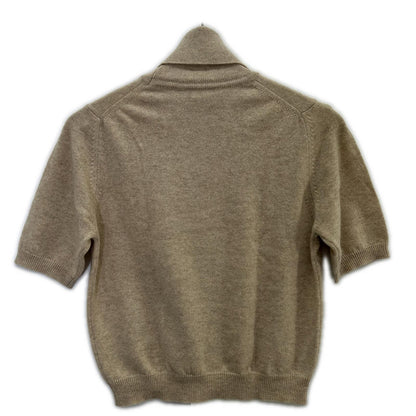 AGNONA アニオナ HC036 ベージュ カシミヤ100 半袖ニット アンサンブル トップス