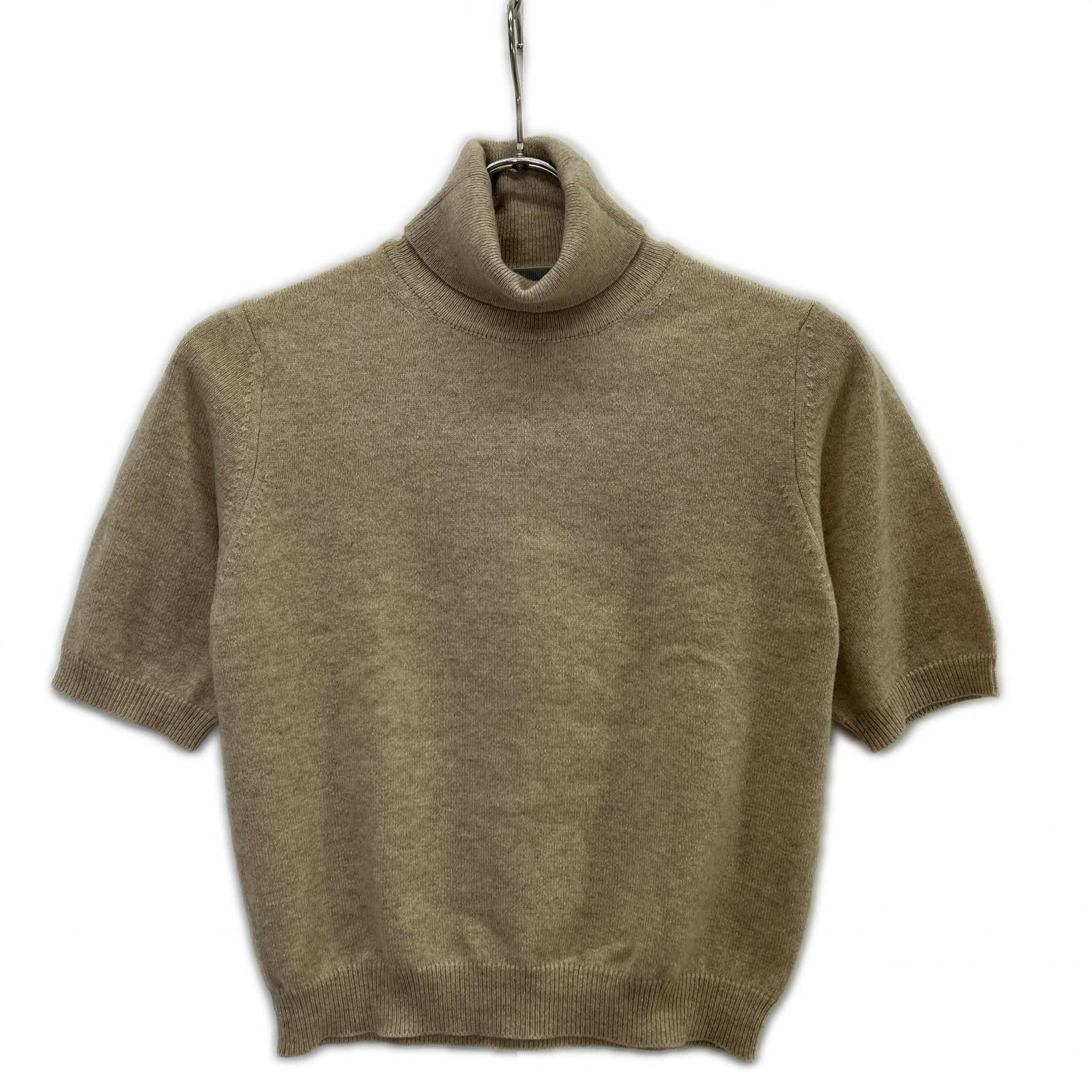 AGNONA アニオナ HC036 ベージュ カシミヤ100 半袖ニット アンサンブル トップス