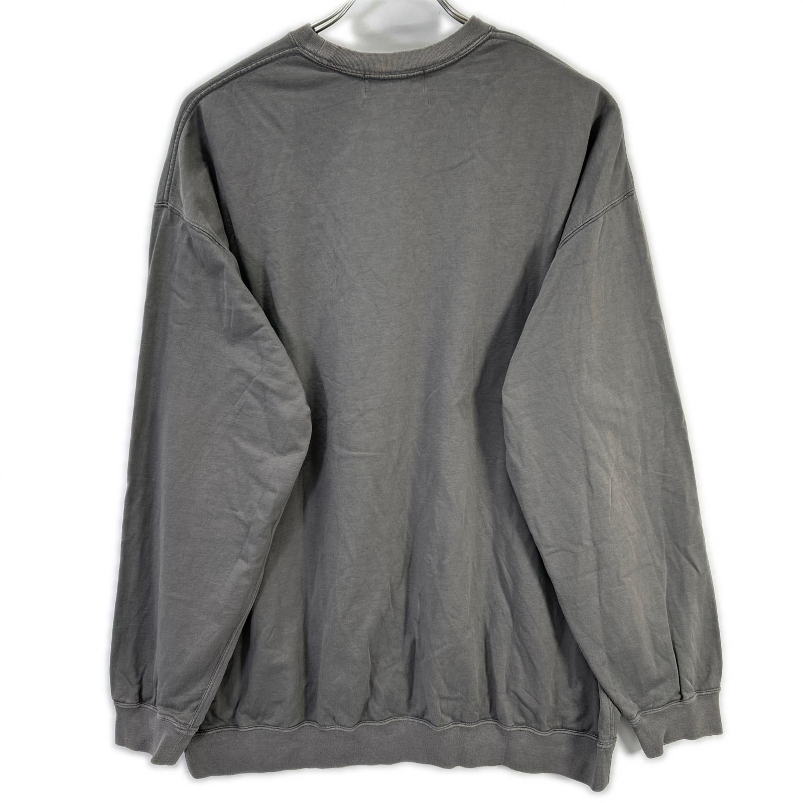 Graphpaper グラフペーパー GU243-70235 グレー Cotton Light Terry Crew Neck トップス