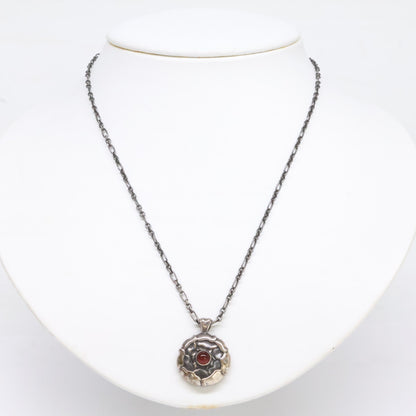 GEORG JENSEN ジョージジェンセン 925S バース 1Pカーネリアン ペンダント ネックレス