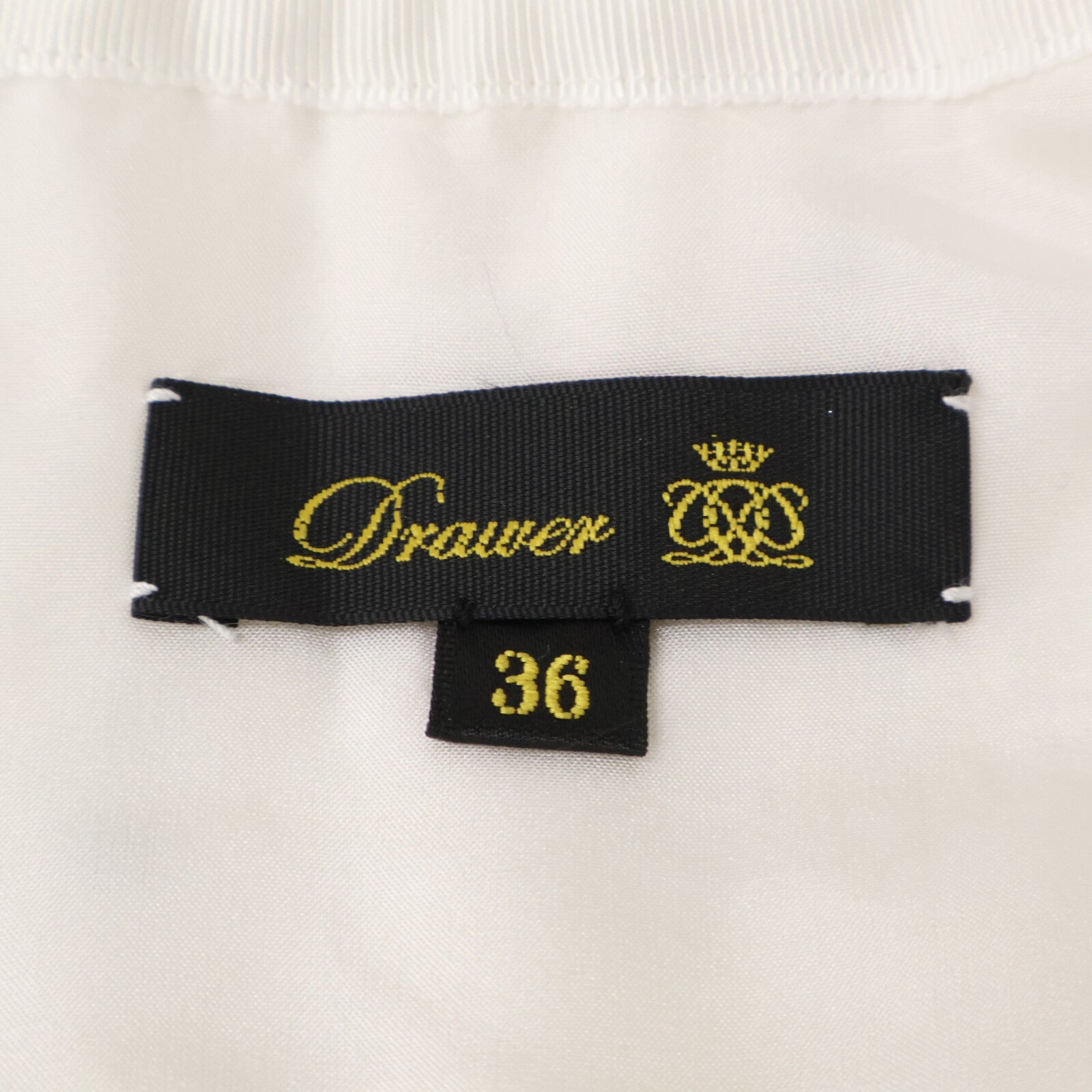 DRAWER ドゥロワー 【新品同様】6522-2-000047 RESORT ドットツイードフリンジノーカラージャケット ジャケット
