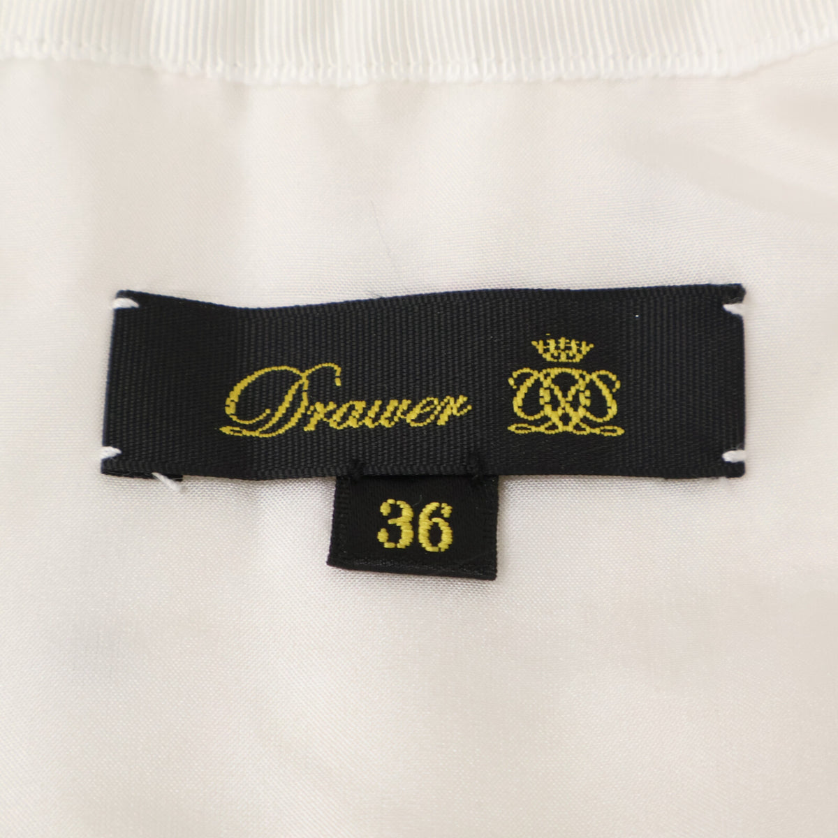 DRAWER ドゥロワー 【新品同様】6522-2-000047 RESORT ドットツイードフリンジノーカラージャケット ジャケット