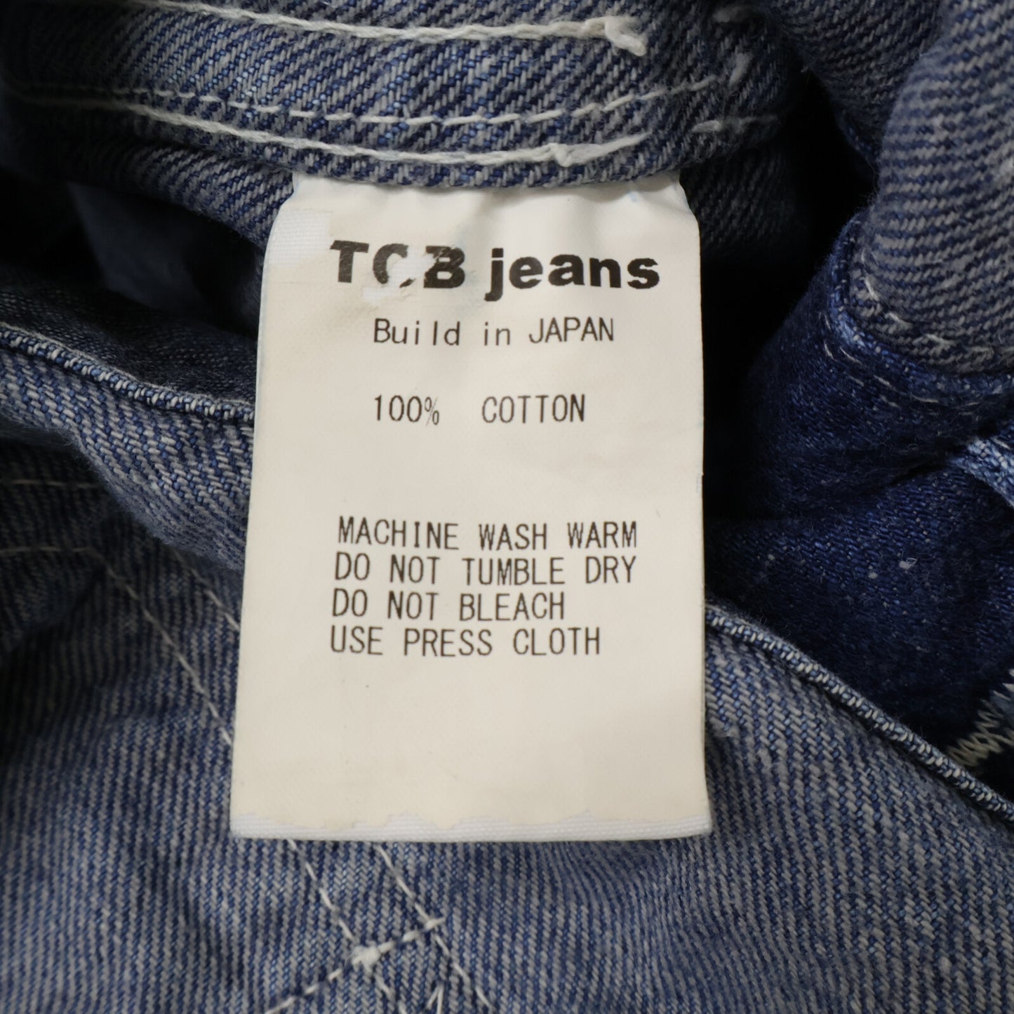 TCB JEANS&CO. ティーシービージーンズ デニム オーバーオール オーバーオール オールインワン