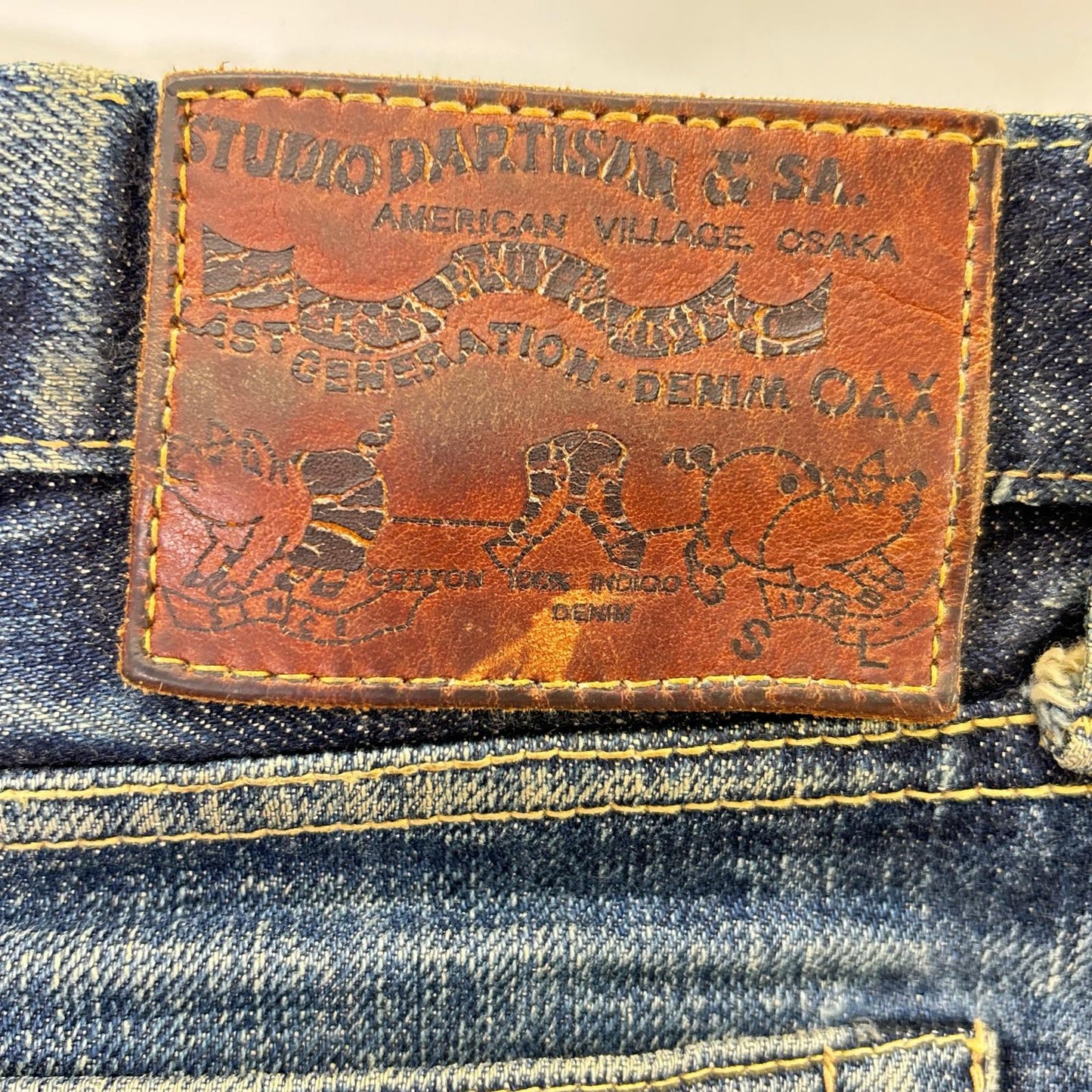 STUDIO D'ARTISAN ステュディオダルチザン D1580 Indigo 18.5oz Jeans Denim Pants Bottoms