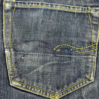 STUDIO D'ARTISAN ステュディオダルチザン D01-35 限定生産 35周年モデル 蓼正藍デニム "復刻D-01" ノンウォッシュ パンツ ボトムス