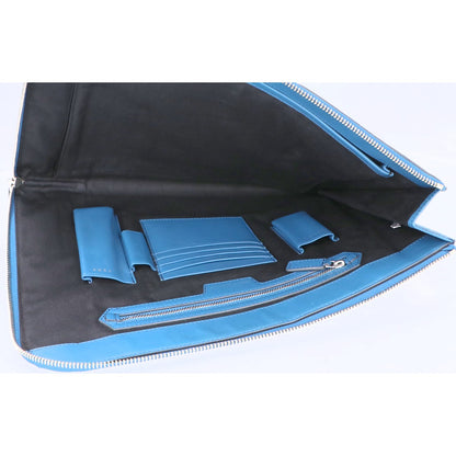 Anya Hindmarch Smile L-Zip Leather Clutch Bag Evening Bag Clutch Bag