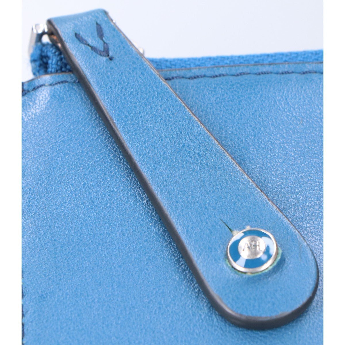 Anya Hindmarch Smile L-Zip Leather Clutch Bag Evening Bag Clutch Bag