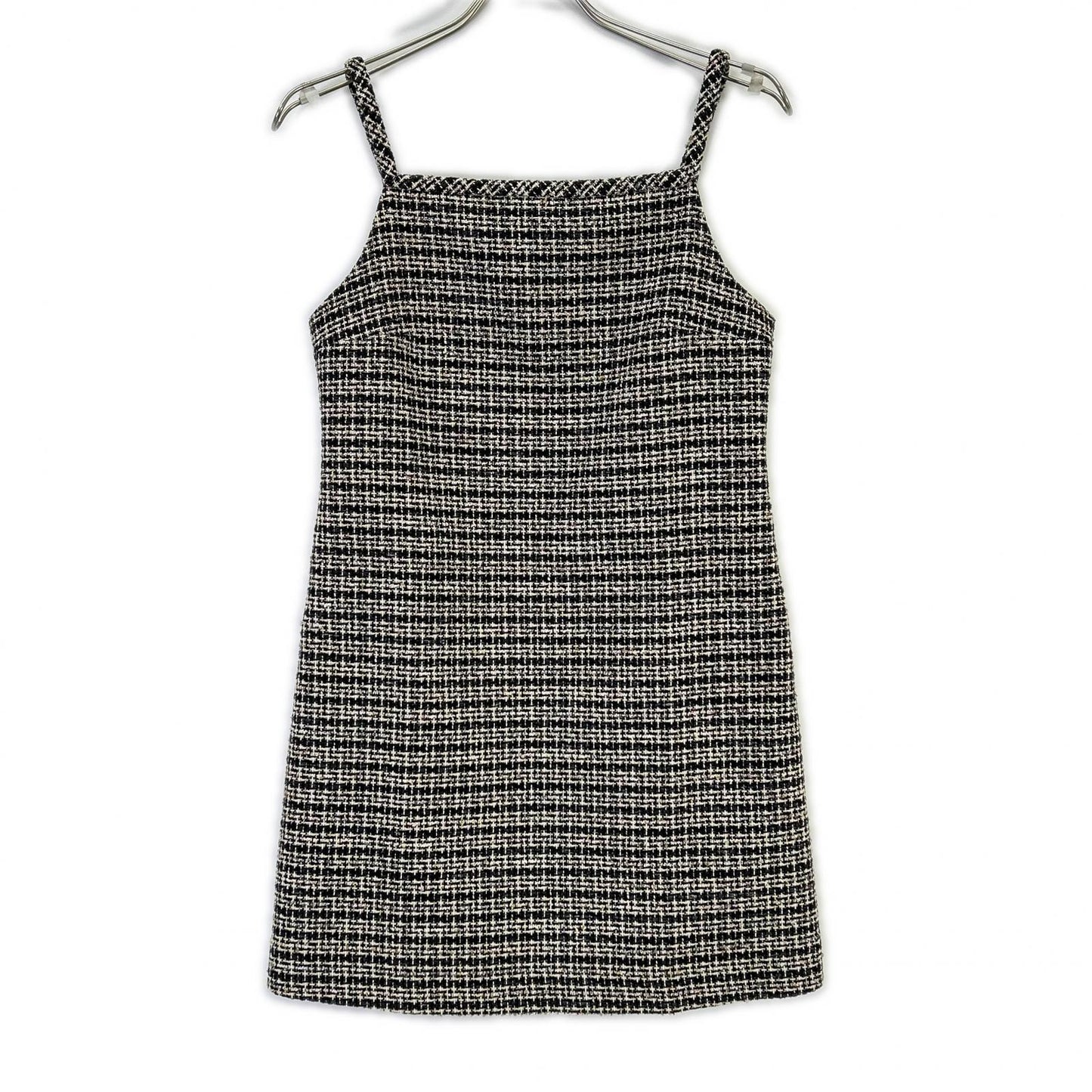 Theory セオリー 01-5405202 26SS ブラック Stripe Tweed Stripe Mini Dress ワンピース