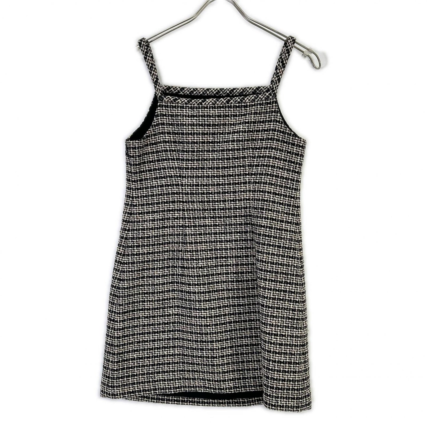 Theory セオリー 01-5405202 26SS ブラック Stripe Tweed Stripe Mini Dress ワンピース