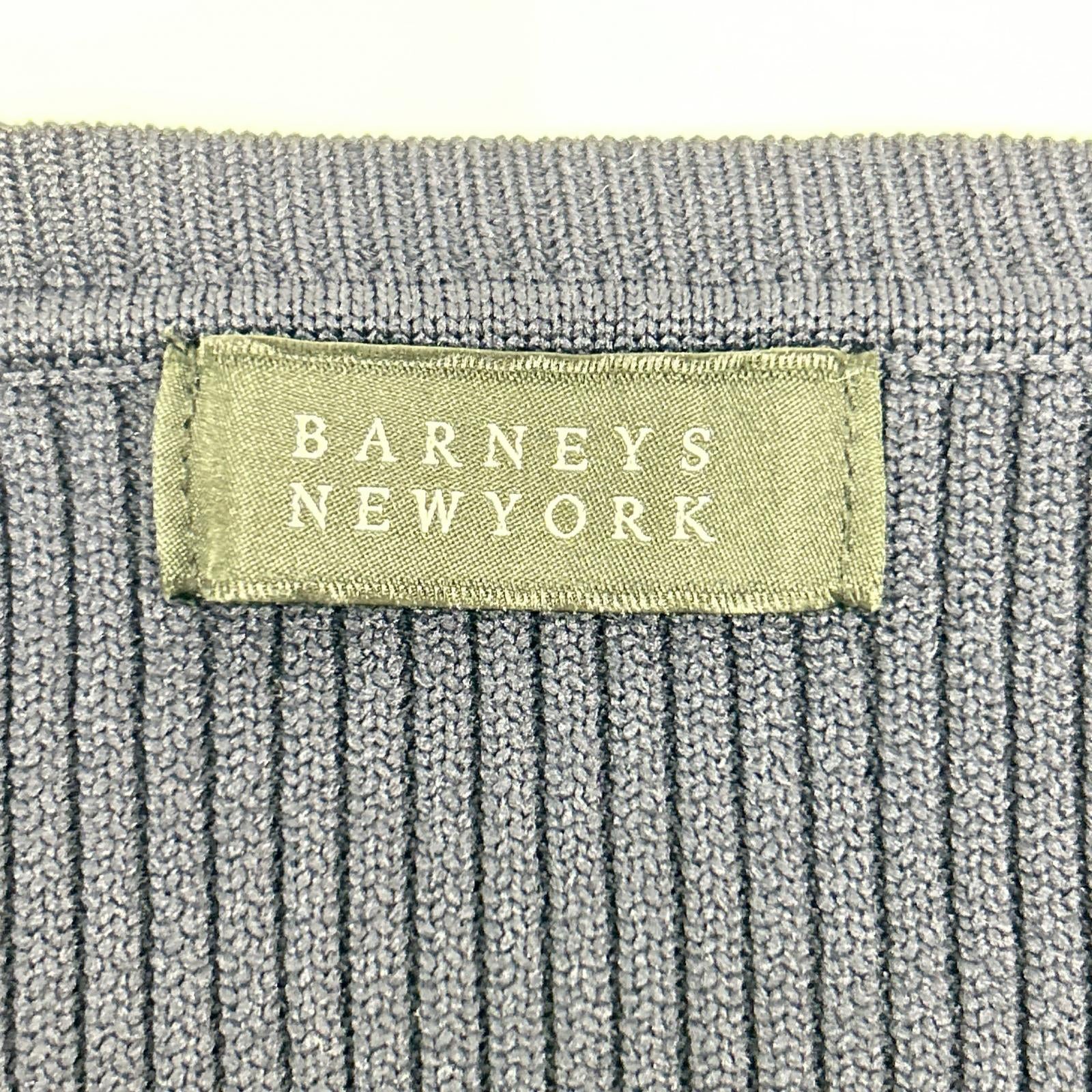 BARNEYSNEWYORK バーニーズニューヨーク ネイビー×ホワイト バイカラー ニット ワンピース ワンピース