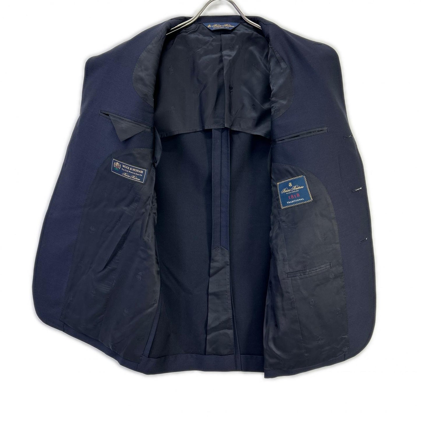 BrooksBrothers ブルックスブラザーズ 25年 トロフィーモヘヤ ミラクルクリンプウール 段返り3ボタンブレザー Traditional ジャケット