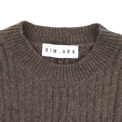 RIM.ARK リムアーク ウール混 ニット セットアップ レディース ブラウン 36 460DAL73-0330 スーツ セットアップ
