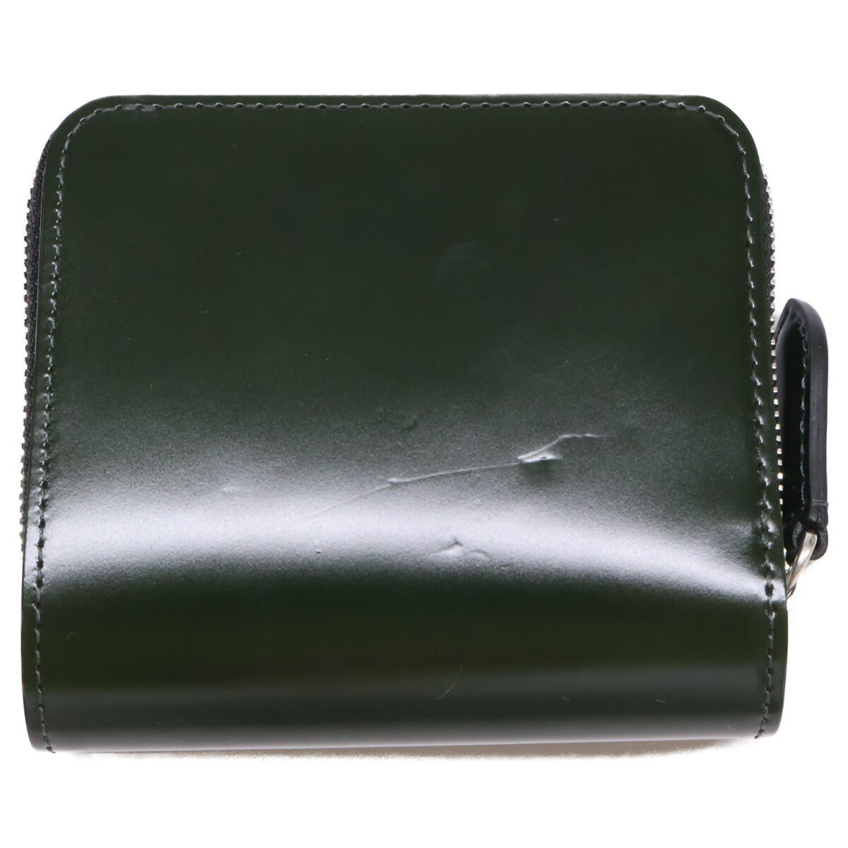 The Warmthcrafts Manufacture ウォームスクラフツマニュファクチャー AA39029grbkG CORDOVAN ZIPPED COMPACT WALLET2 コードバン ジップ コンパクト財布 二つ折り財布（小銭入れあり）
