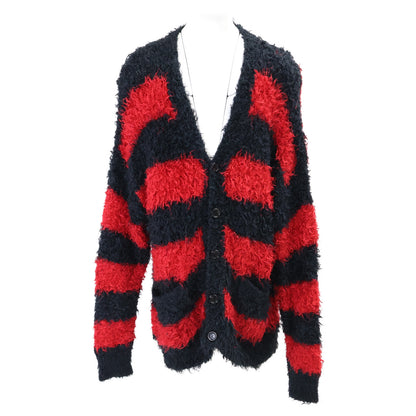 mastermind マスターマインド 【美品/国内正規/24SS】MJ23E11-KN016-607 ストライプ バックスカル マイクロファイバー カーディガン トップス