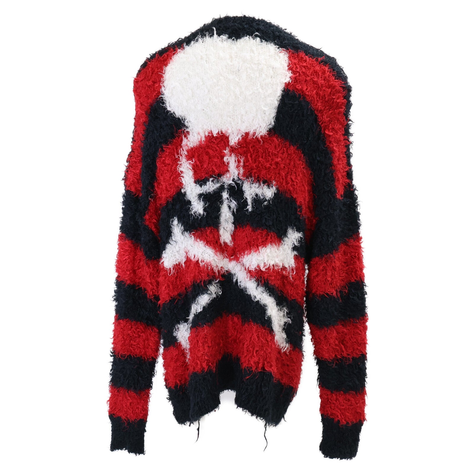 mastermind マスターマインド 【美品/国内正規/24SS】MJ23E11-KN016-607 ストライプ バックスカル マイクロファイバー カーディガン トップス