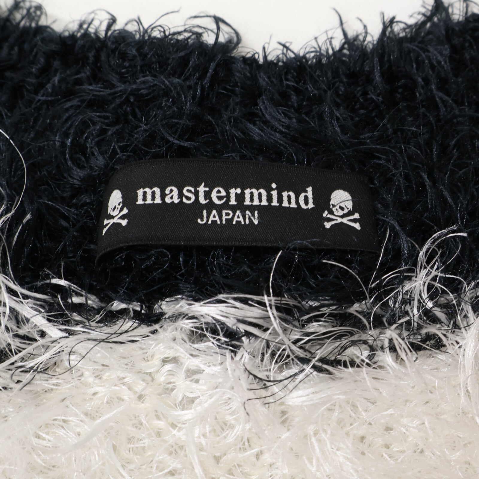 mastermind マスターマインド 【美品/国内正規/24SS】MJ23E11-KN016-607 ストライプ バックスカル マイクロファイバー カーディガン トップス