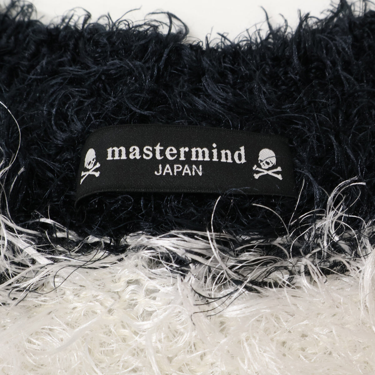 mastermind マスターマインド 【美品/国内正規/24SS】MJ23E11-KN016-607 ストライプ バックスカル マイクロファイバー カーディガン トップス